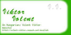 viktor volent business card